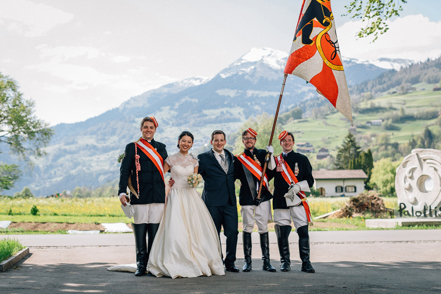 «Свадебный день великолепных Рафаэля и Элизабет» Свадьба в Швейцарии