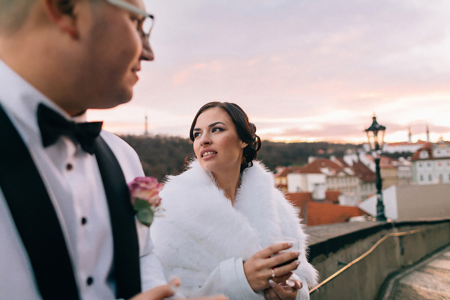 «22 декабря — начало» Свадебная фотосессия в Праге